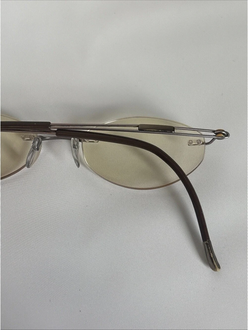 Silhouette Eyeglasses Mens Womens Silver Rimless Titan 5227 40 6055  49[]19 145